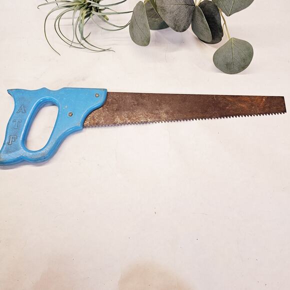 Vintage Childs Toy Toolbox Saw American Toy & Furniture ATF Kids Hand Saw ONLY - Picture 1 of 11
